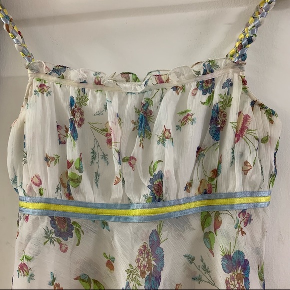 😍 Floral Print White Summer Top ✨ - Picture 6 of 12